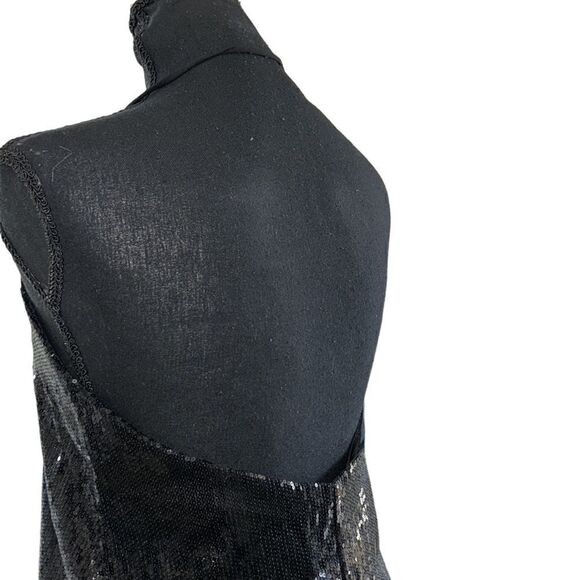 Hugs Black Sequins Halter Back Top/Blouse(Size - Picture 6 of 9